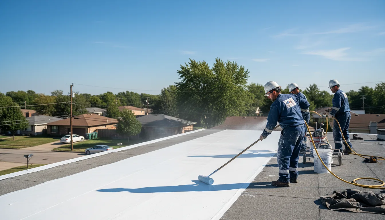 Commercial roof coating in Fairview Heights, IL near me
